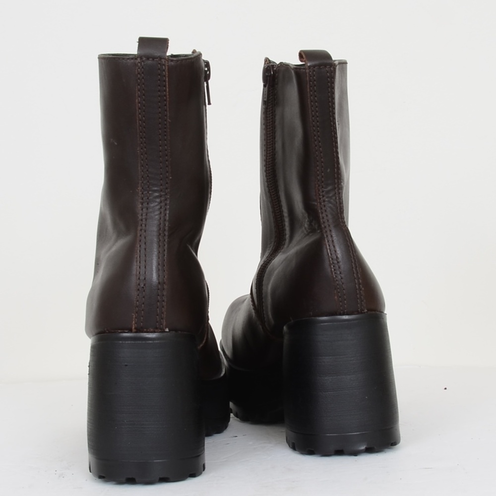 Steve Madden Irene Leather Platform Wedge Women's 10 Boots Booties NEW OLD STOCK - Picture 4 of 6